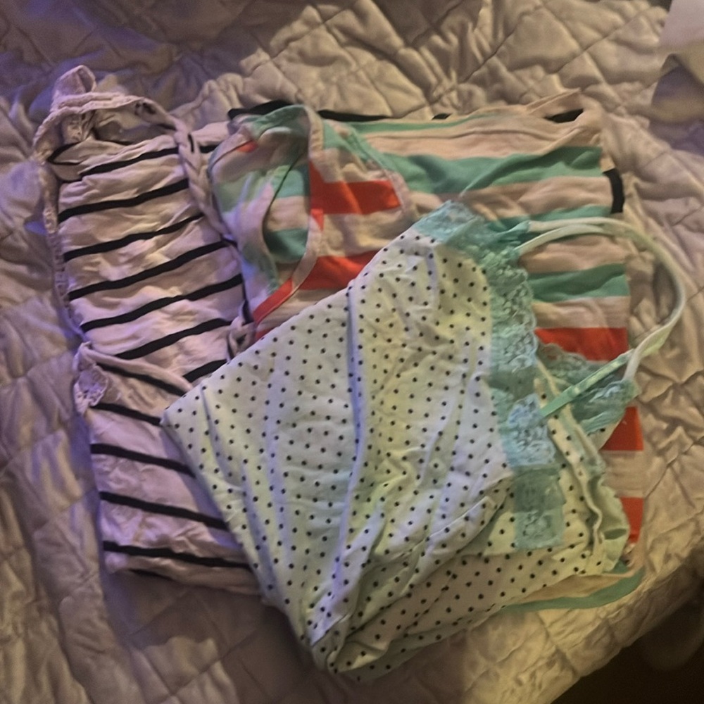 Woman’s tanks. Random 3 pack. Will mix and match. Sleepwear, long, stretchy